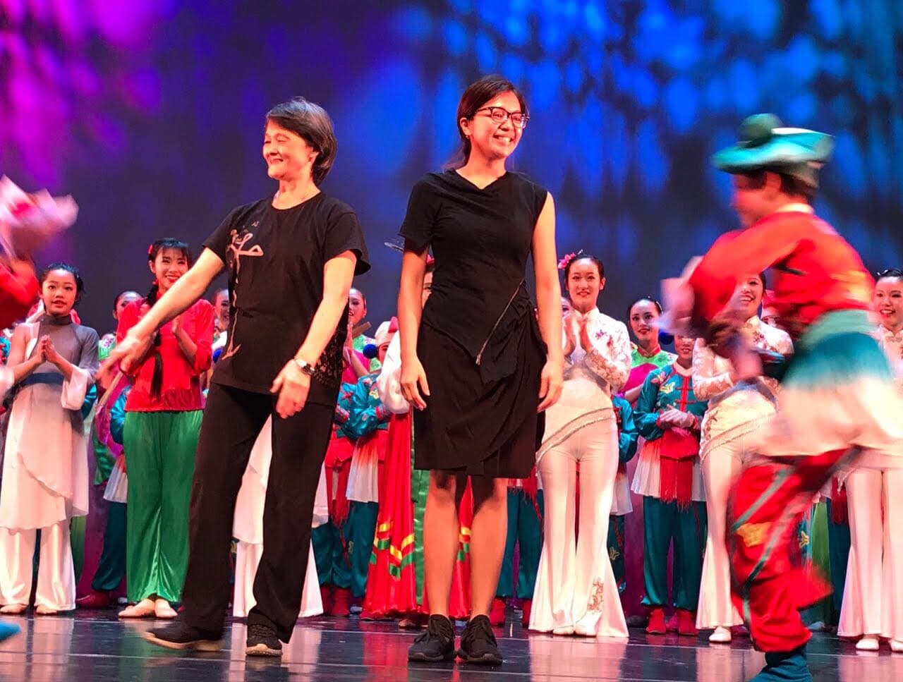 Mother-daughter dance team
